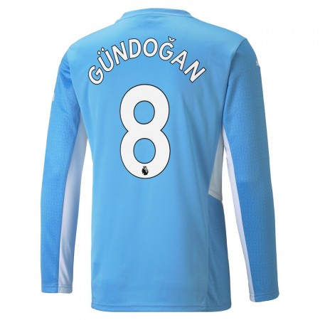 Billiga Fotbollströjor Manchester City Ilkay Gundogan 8 Hemma tröja 2021/22 Långärmad